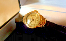 Ladies Wrist Watch 9ct Rose Gold 1942 Swiss Trebex 15 Jewel Serviced & Fwo