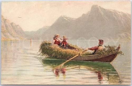 Vintage postcard heimfahrt - vintage,