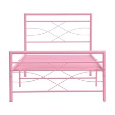 Simple Budget metal bed Single bed Frame w/Mattresses Option Bedroom Furniture