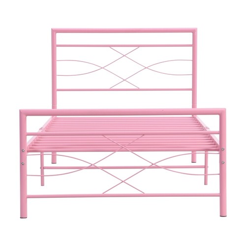 Simple budget metal bed single - budget,