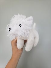 Asda white dog soft toy Westie puppy comforter
