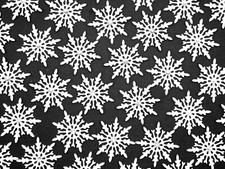 15 White Snowflakes with Gems