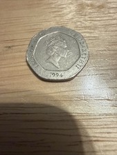 1994 Ellan Vannin 20 Pence Coin.