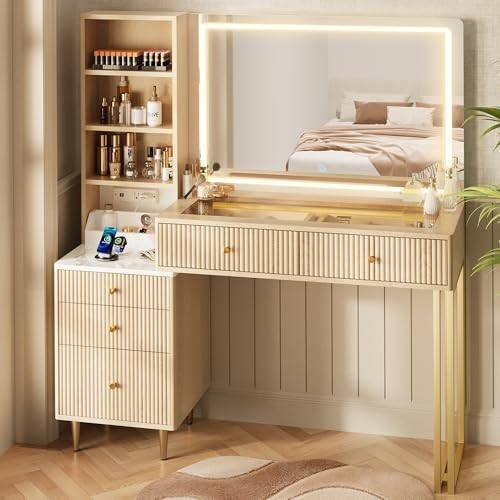 Vanity desk withstorage - desk,