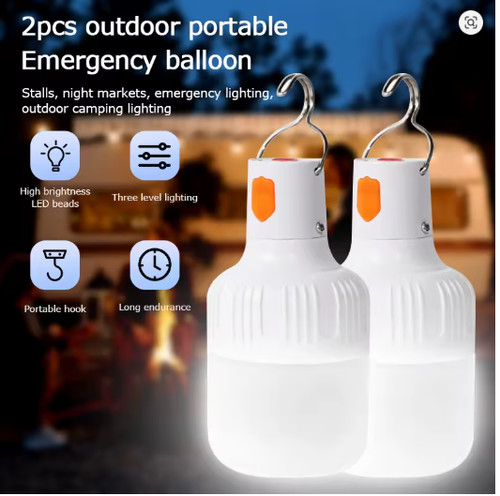 2pcs rechargeable led indoor - 2pcs,