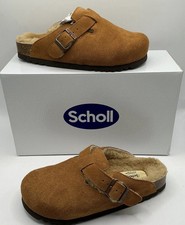 Scholl FAE suede clog with