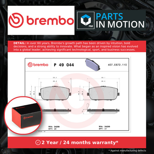 Brake pads set fits mazda - pads,