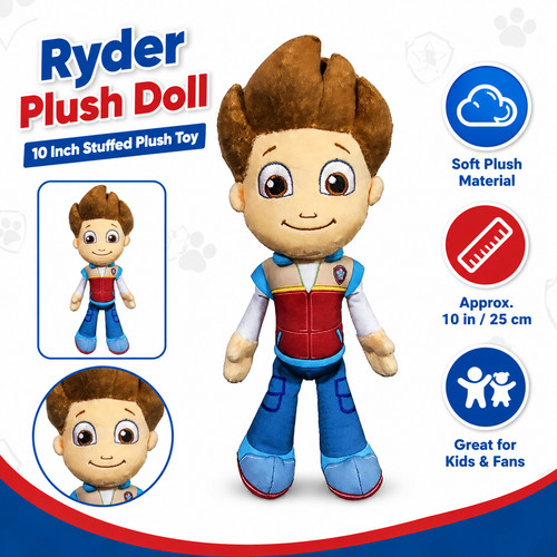 Paw patrol ryder plush - patrol, doll