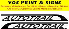 AUTOTRAIL MOTORHOME STICKERS DECALS GRAPHICS CHOICE OF SIZE & COLOURS #11