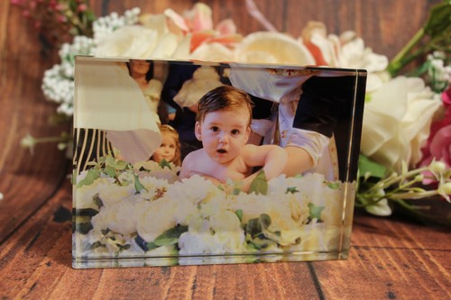 Personalised crystal rectangle - personalised,