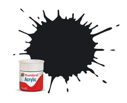 Humbrol acrylic black - humbrol,
