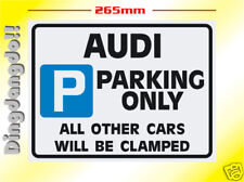 Audi Parking Sign Novelty Gift