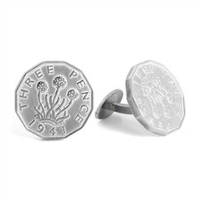 Sterling silver three pence - sterling,
