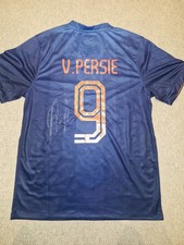 Holland 2014 Away Shirt Signed By Striker Robin Van Persie