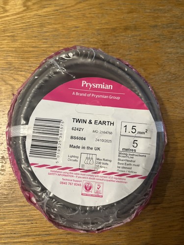 Prysmian twin earth - earth, cable