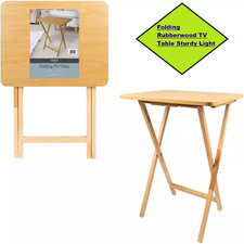Folding Rubberwood TV Table