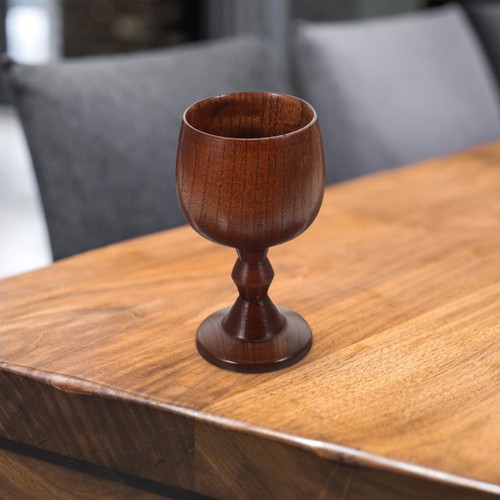 Wooden wine goblet - wooden,