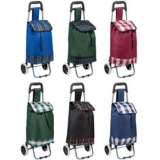 Lightweight 2 Wheel Shopping Trolley Foldable Hardwearing Portable Grocery Cart