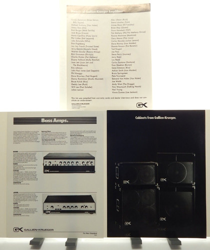 Gallien krueger 1980s90s bass - 1980s90s,