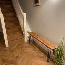 Rustic Bench | Farmhouse Bench | Boot Room Bench | Hairpin Bench |