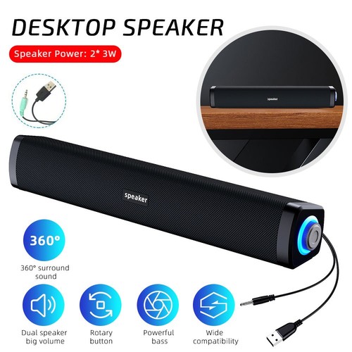 Led usb wired sound - bar, stereo