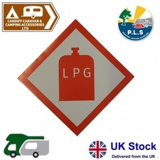 1 x LPG Warning Sticker Gas