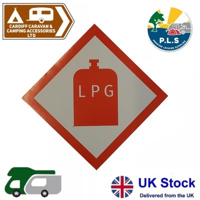 Lpg warning sticker - 1, x