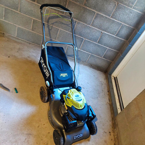 Ryobi petrol push lawn mower - ryobi,