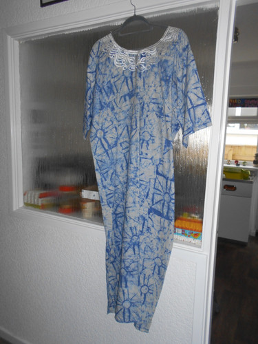 Handmade blue african dress - handmade,