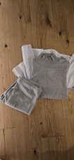 Co-ord set from QED London Top & Leggings Beige Grey Size S