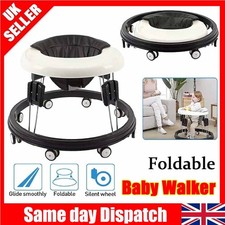 Baby Walker Adjustable Height Foldable Learning Walker for Toddlers Lightweight