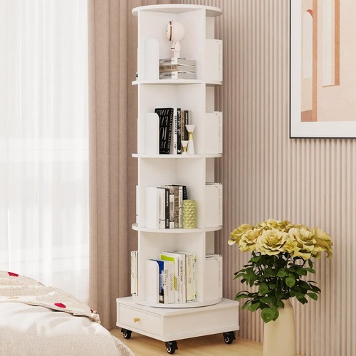 Rotating bookshelf mobile - rotating,