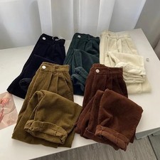Retro High Waist Corduroy