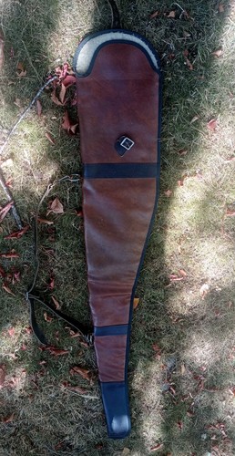 Vintage real leather gun - real,