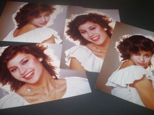 4 social history 1980's glamour girl hair fashion studio photographs 5.5'inch