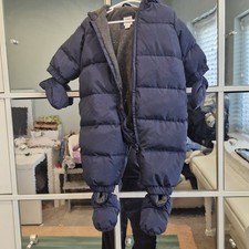 Gap blue down feather snowsuit