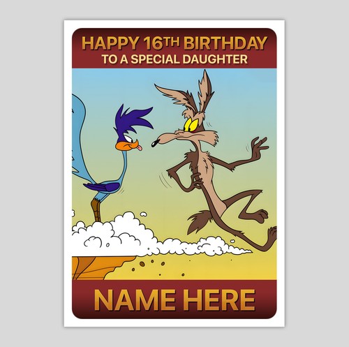 Wile coyote personalised - wile, e