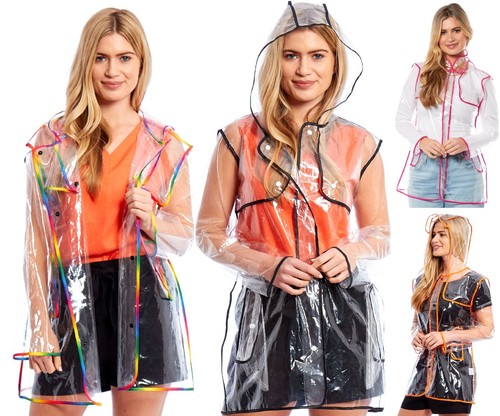 Womens clear raincoat - raincoat, ladies