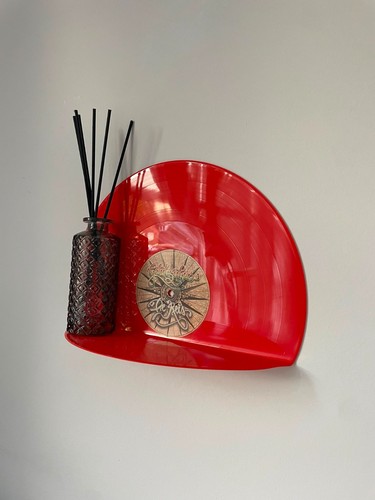 Vinyl wall shelf - wall, upcycled