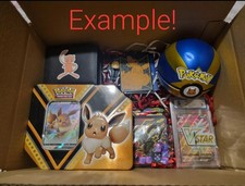 POKEMON LARGE MYSTERY BOX - Pokemon graded card, 80 cards plus and xtras.