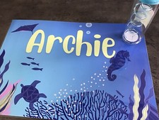 PERSONALIZED Childs Placemat