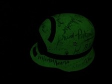 VINTAGE GERMAN FIRE FIGHTER / RESCUE HELMET GLOW IN DARK WW2 STYLE RETIREMENT