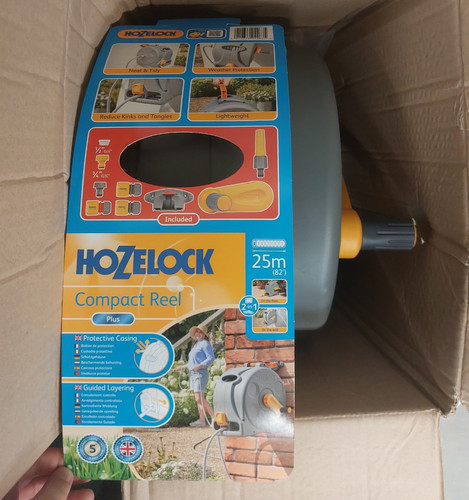 Hozelock compact reel 25m hose - reel,