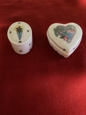 Wedgwood China Trinket Ring Boxes X 2