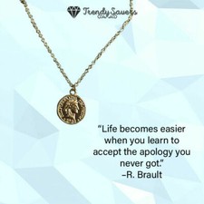 Coin Necklace Stainless Steel
