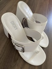 DKNY Women's White Sandals US