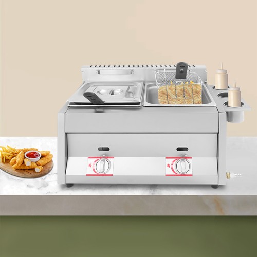 Countertop gas deep fryer - gas,