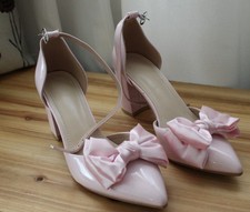 Baby Pink Heels with Satin