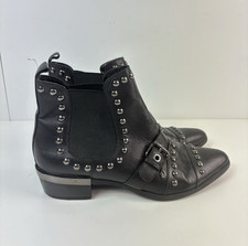 Juicy Couture Womens Elodie Studded Leather Ankle Boots Shoes US 8/EU 38 (1002)*