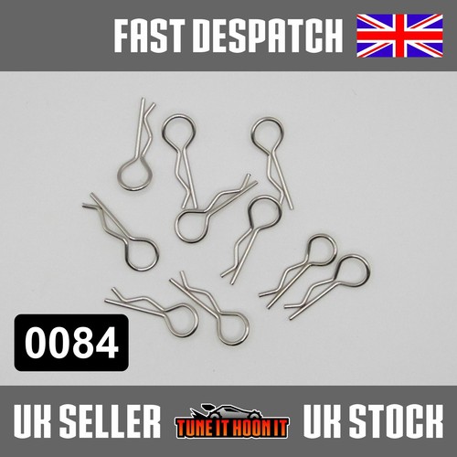 Body shell pins clips - rc, 1/10